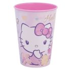Hello Kitty pohár, műanyag, 260 ml, rózsaszín