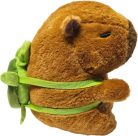 Kapibara plüss figura teknős hátizsákkal, kb. 19cm
