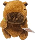 Kapibara plüss figura teknős hátizsákkal, kb. 19cm