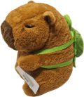 Kapibara plüss figura teknős hátizsákkal, kb. 19cm