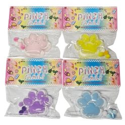   Stressz tappancs 6x6cm-es, pom-pommal, pinch family, többféle változat