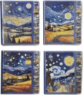 Van Gogh notesz, B/7, 9x12cm vonalas, többféle változat