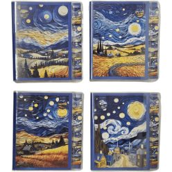 Van Gogh notesz, B/7, 9x12cm vonalas, többféle változat