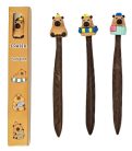 Radír kapibara, pálcika figurával, 14 cm hosszú, 3 féle változat