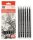 Grafitceruza készlet, 6 db-os, 8B-2H, hatszögletű, famentes, Sketch Art Set (WGH06175)