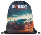 Autós ergonómikus hátizsák, iskolatáska tolltartóval és tornazsákkal, OXY GO Car, Speed Acceleration