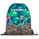 Minecraft mintás ergonómikus hátizsák, iskolatáska tolltartóval és tornazsákkal, OXY GO Playworld