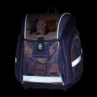 Cicás mágneszáras ergonómikus iskolatáska tolltartóval és tornazsákkal, Premium Light, Pets, rózsaszín