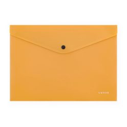   Irattartó tasak A/4, patentos, műanyag, VERDE, mustársárga