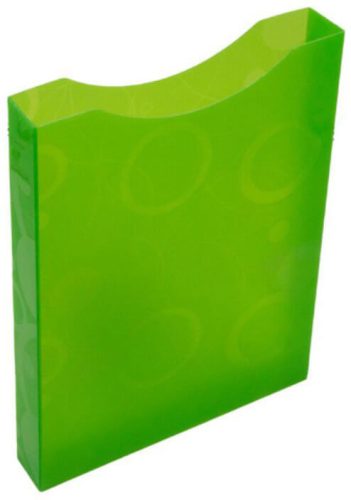 Műanyag, nyitott füzetbox, A/4, neocolori, zöld
