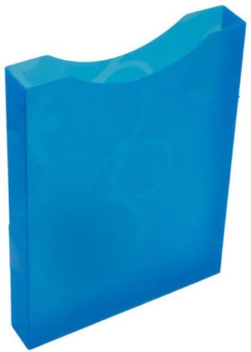 Műanyag, nyitott füzetbox, A/4, neocolori, kék