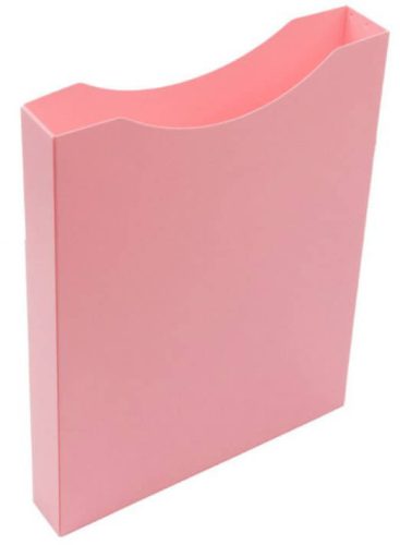Műanyag, nyitott füzetbox, A/4, PASTELINI, rózsaszín