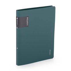 Műanyag gyűrűskönyv A/4, 2 gyűrűs, VERDE, mélyzöld