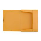 Műanyag füzetbox A/4, VERDE, mustársárga
