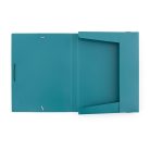 Műanyag füzetbox A/4, VERDE, petrol színű
