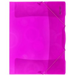 Műanyag gumis mappa A/4, neocolori, rózsaszín