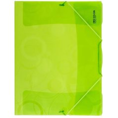 Műanyag gumis mappa A/4, neocolori, zöld