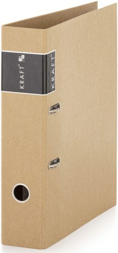 Emelőkaros iratrendező, A/4, 70mm, KRAFT Nature