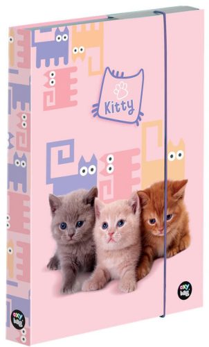 Cicás füzetbox A/5, Pets, rózsaszín