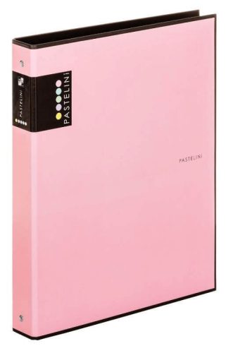 Gyűrűskönyv A/4, 4 gyűrűs, PASTELINI, pasztell rózsaszín