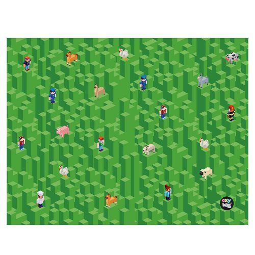 Minecraft mintás asztalterítő 65x50cm, Playworld