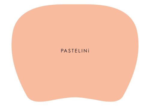 Egérpad, PVC, 250x190mm, PASTELINI, pasztell barack