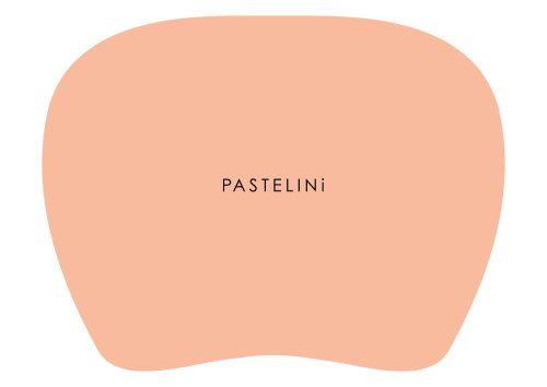 Egérpad, PVC, 250x190mm, PASTELINI, pasztell barack