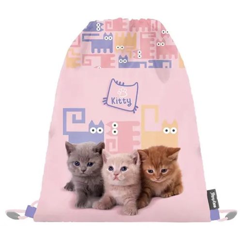 Cicás tornazsák 30x37cm, Pets, rózsaszín