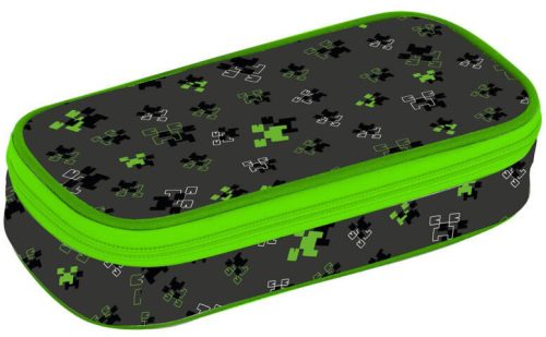 Minecraft mintás tolltartó, beledobálós, jumbo, OXY NEXT Green Cube