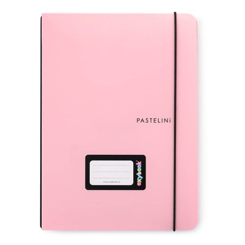 OXYbook füzet A/5, 40 lapos, vonalas, PASTELINI, pasztell rózsaszín