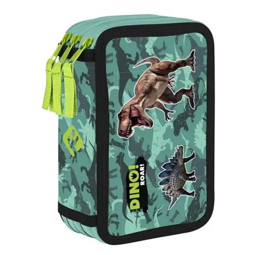 Dinoszaurusz tolltartó 3 emeletes, üres, Dino Roar