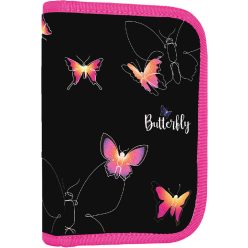   Lepkés tolltartó klapnis, üres, OXY NEXT Butterfly, fekete