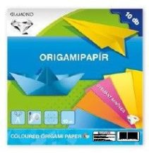   Színes papírok, origami hajtogató lapok 20x20cm, 80g, 10 lap/cs