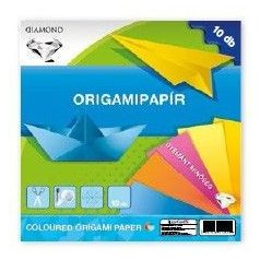   Színes papírok, origami hajtogató lapok 20x20cm, 80g, 10 lap/cs