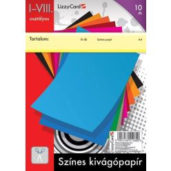 Színes papírok, kivágópapír, A/4, 90g, 10 lap/cs