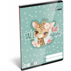   Lollipop Lil Babe tűzött füzet A/5, 32 lap vonalas 3.osztály (12-32), zsiráf