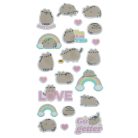 Pusheen cicás matrica, pufi, 20 db/ív