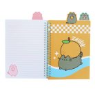 Pusheen cicás spirál notesz, jegyzetfüzet A/5, vonalas, Pusheen Fruits