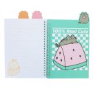 Pusheen cicás spirál notesz, jegyzetfüzet A/5, vonalas, Pusheen Fruits