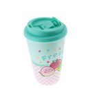 Pusheen cicás pohár műanyag tetővel, 350 ml, Pusheen Fruits