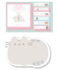 Pusheen cicás jegyzettömb, cicás post-it tömbbel és jelölőcímkékkel