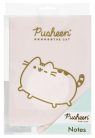 Pusheen cicás napló plüss borítóval, A/5, 96 lapos, vonalas, rózsaszín