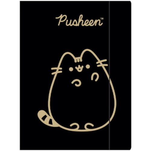 Pusheen cicás gumis mappa A/7, papír, 300g, Pusheen Gold