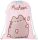 Pusheen cicás tornazsák, 42x32cm, rózsaszín