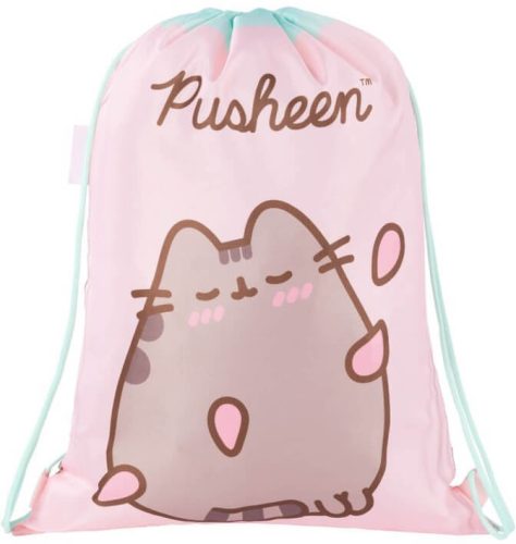 Pusheen cicás tornazsák, 42x32cm, rózsaszín