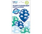 Fluffy Clouds Boy, Felhő léggömb, lufi 6 db-os 12 inch (30 cm)