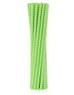 Zöld Lime Green Chevron papír szívószál 12 db-os