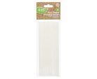 Fehér White papír szívószál 12 db-os
