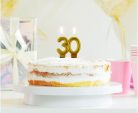 Arany 30-as Gold tortagyertya, számgyertya