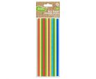 Színes Rainbow papír szívószál 24 db-os
